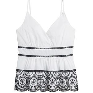 Banana Republic Eyelet Tiered Camisole | M